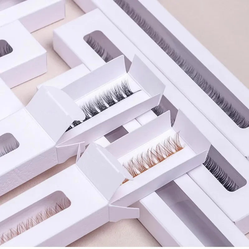 2022 New Trend Pre-cut Segmented Lash Extensions Diy Cluster Faux Mink Eyelashes Segment Lashes with Custom Box