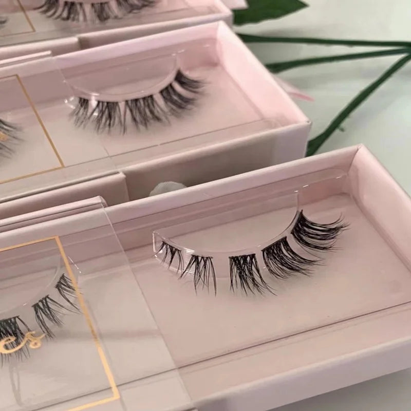 2022 New Trend Pre-cut Segmented Lash Extensions Diy Cluster Faux Mink Eyelashes Segment Lashes with Custom Box
