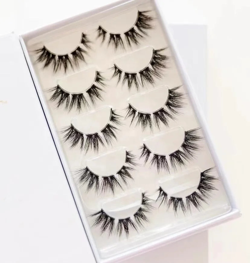 2022 New Trend Pre-cut Segmented Lash Extensions Diy Cluster Faux Mink Eyelashes Segment Lashes with Custom Box